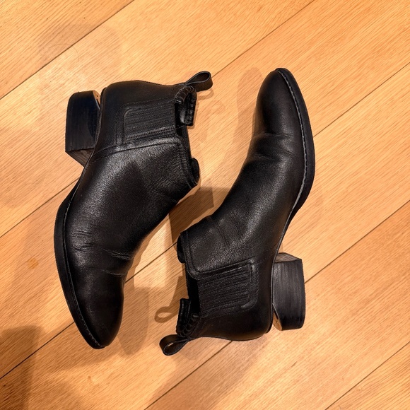 Alexander Wang - Kori Leather Ankle Chelsea Boot - Size 38.5 - Picture 8 of 10